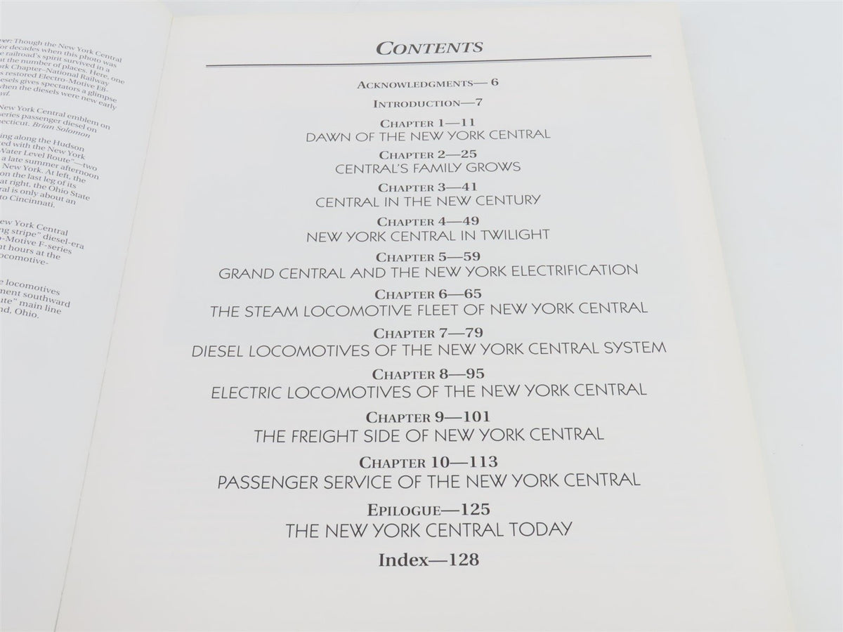 Railroad Color History: New York Central Railroad by Brian Solomon ©1999 SC Book