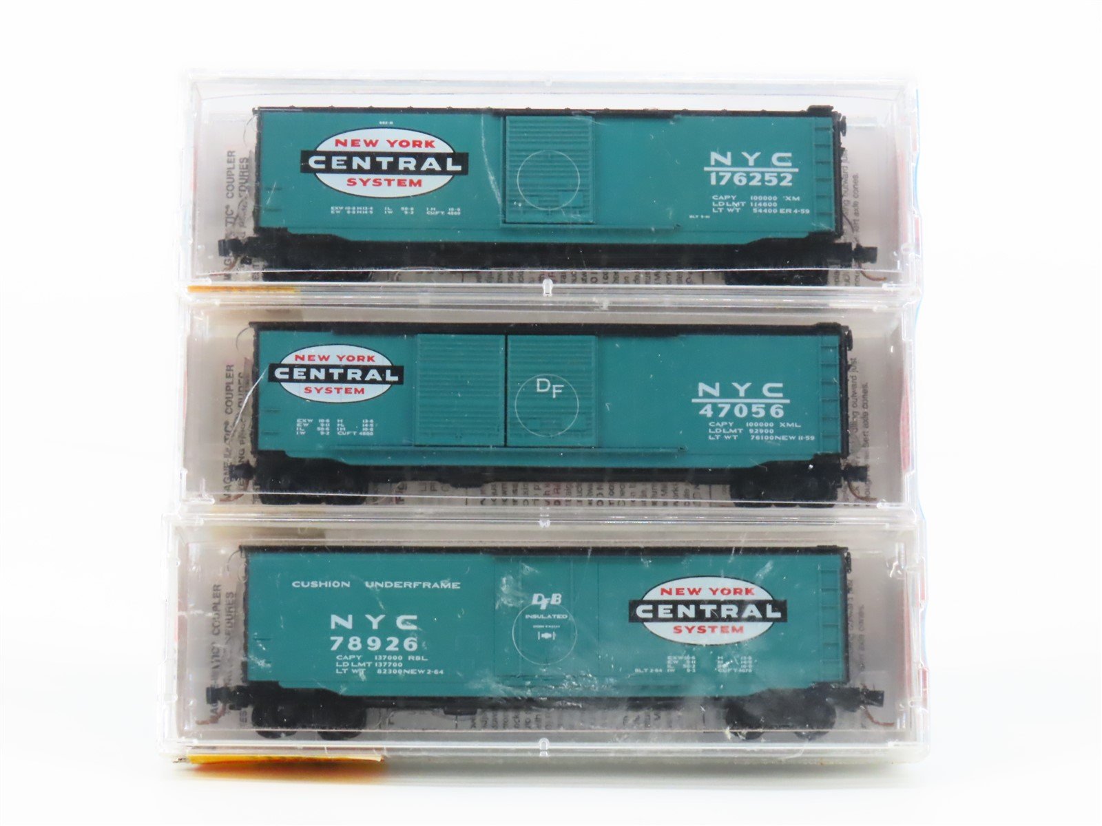 N Scale Micro-Trains MTL 31192 NYC New York Central Box Car 3-Pack Sealed