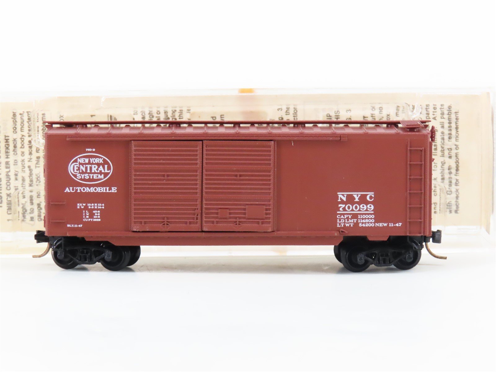 N Scale Kadee Micro-Trains MTL 23160 NYC New York Central 40' Box Car #70099