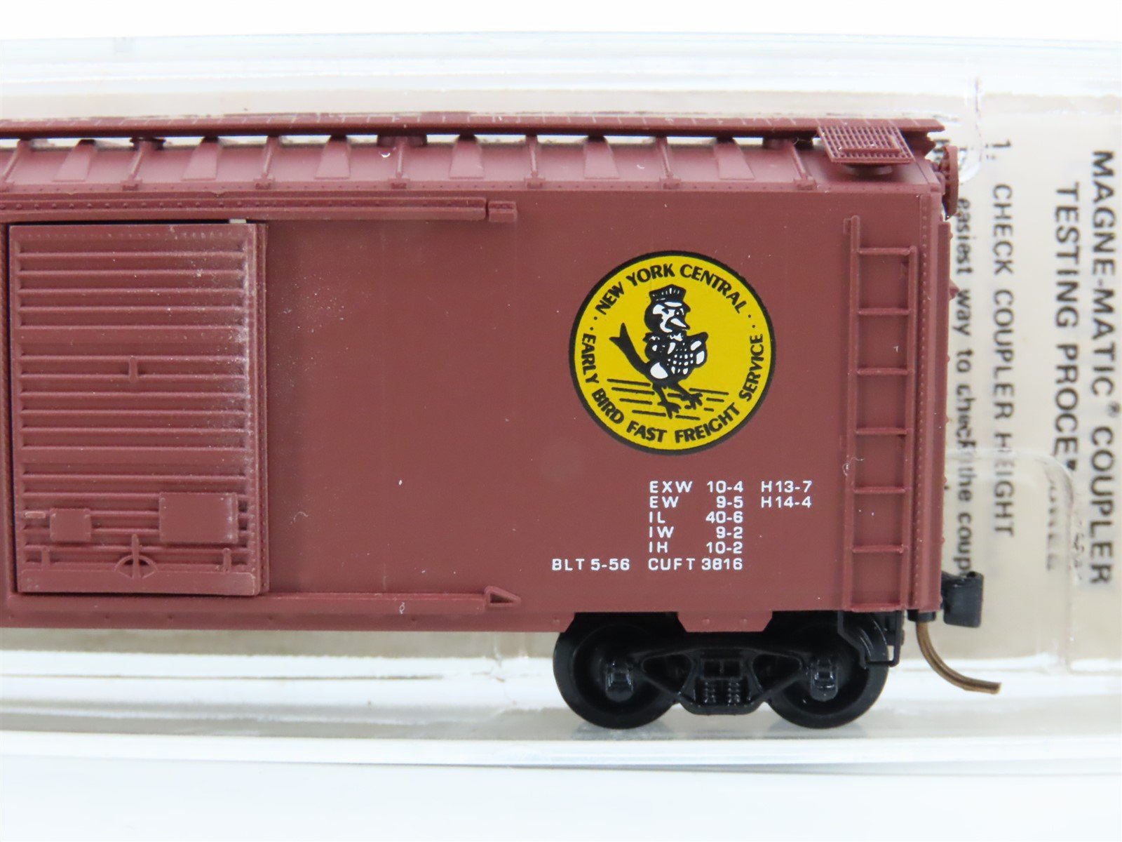 N Scale Kadee Micro-Trains MTL 20380 NYC Early Bird 40' Box Car #174280