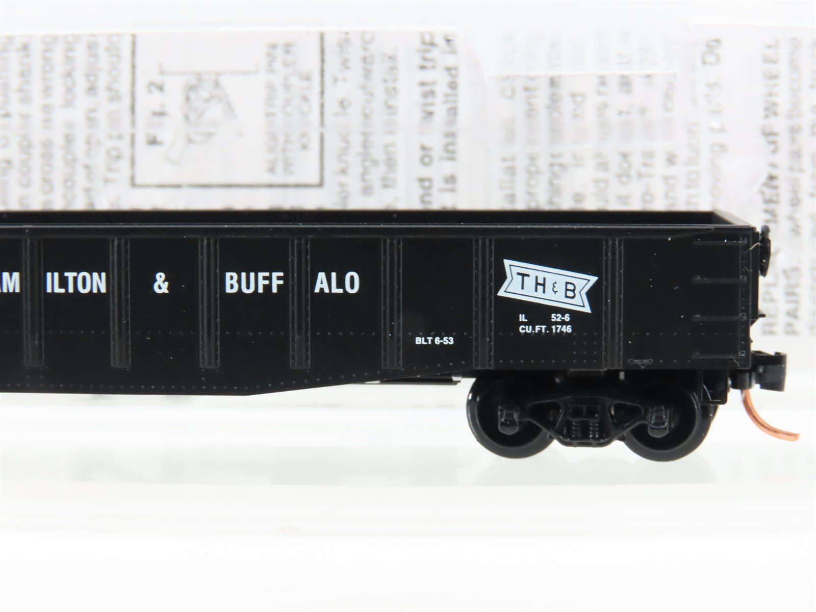 N Scale Micro-Trains MTL 105100 THB Toronto Hamilton & Buffalo 50' Gondola #2346