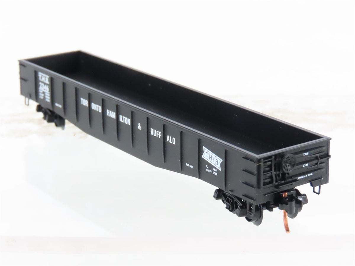 N Scale Micro-Trains MTL 105100 THB Toronto Hamilton &amp; Buffalo 50&#39; Gondola #2346