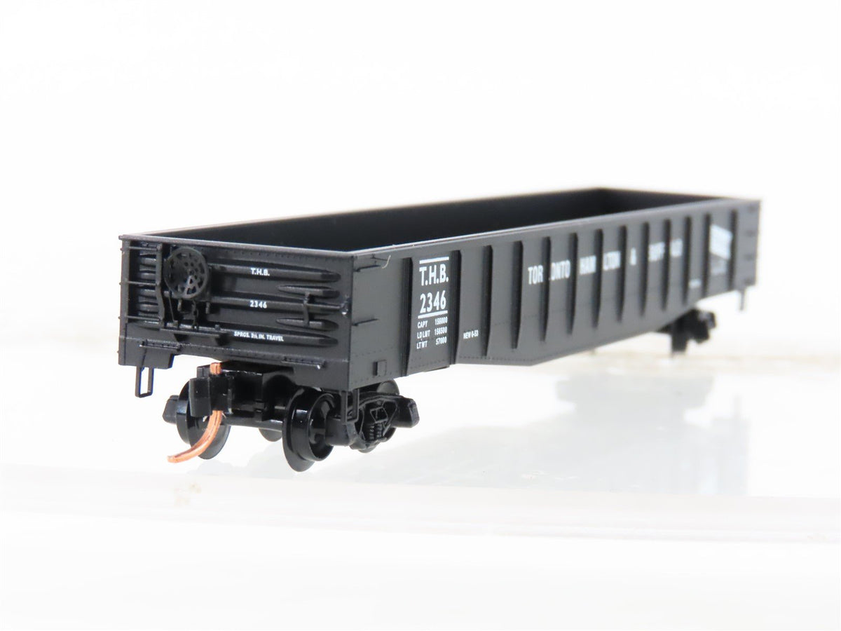 N Scale Micro-Trains MTL 105100 THB Toronto Hamilton &amp; Buffalo 50&#39; Gondola #2346