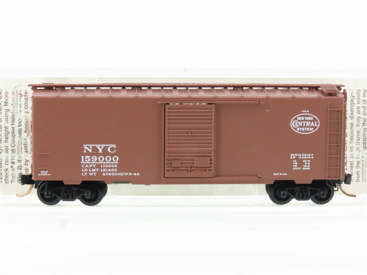 N Micro-Trains MTL 20047 NYC New York Central 40&#39; Single Door Box Car #159000