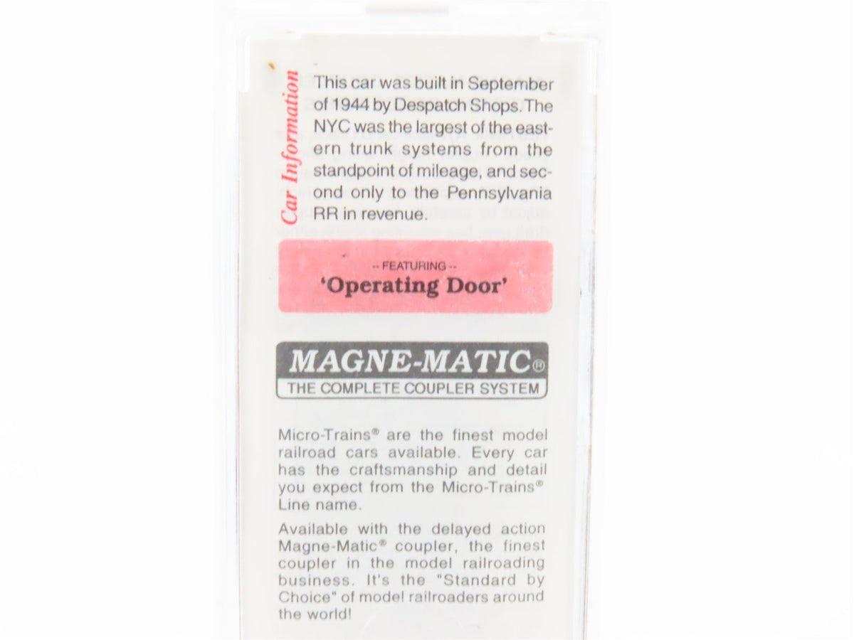 N Micro-Trains MTL 20047 NYC New York Central 40&#39; Single Door Box Car #159000