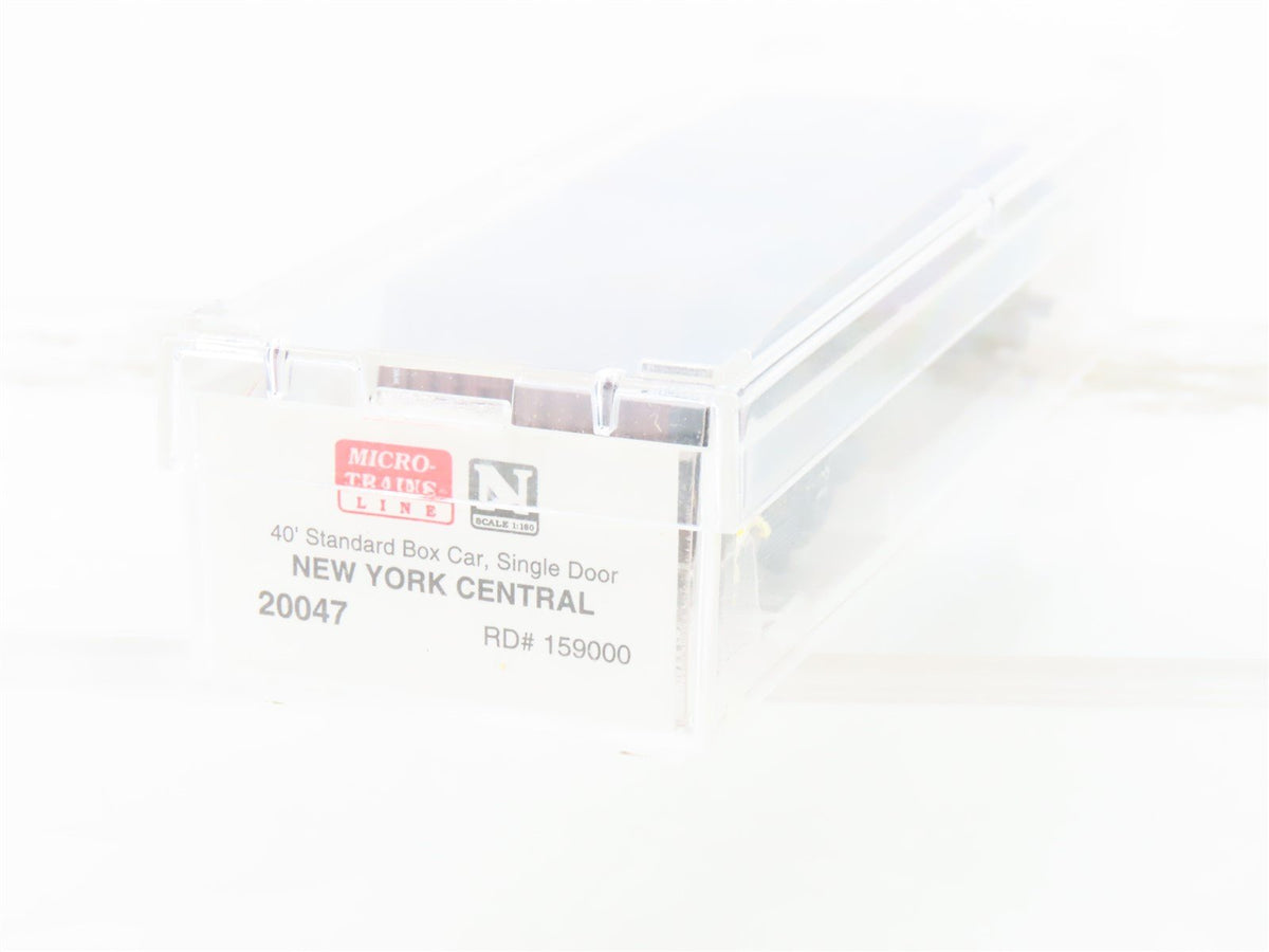 N Micro-Trains MTL 20047 NYC New York Central 40&#39; Single Door Box Car #159000