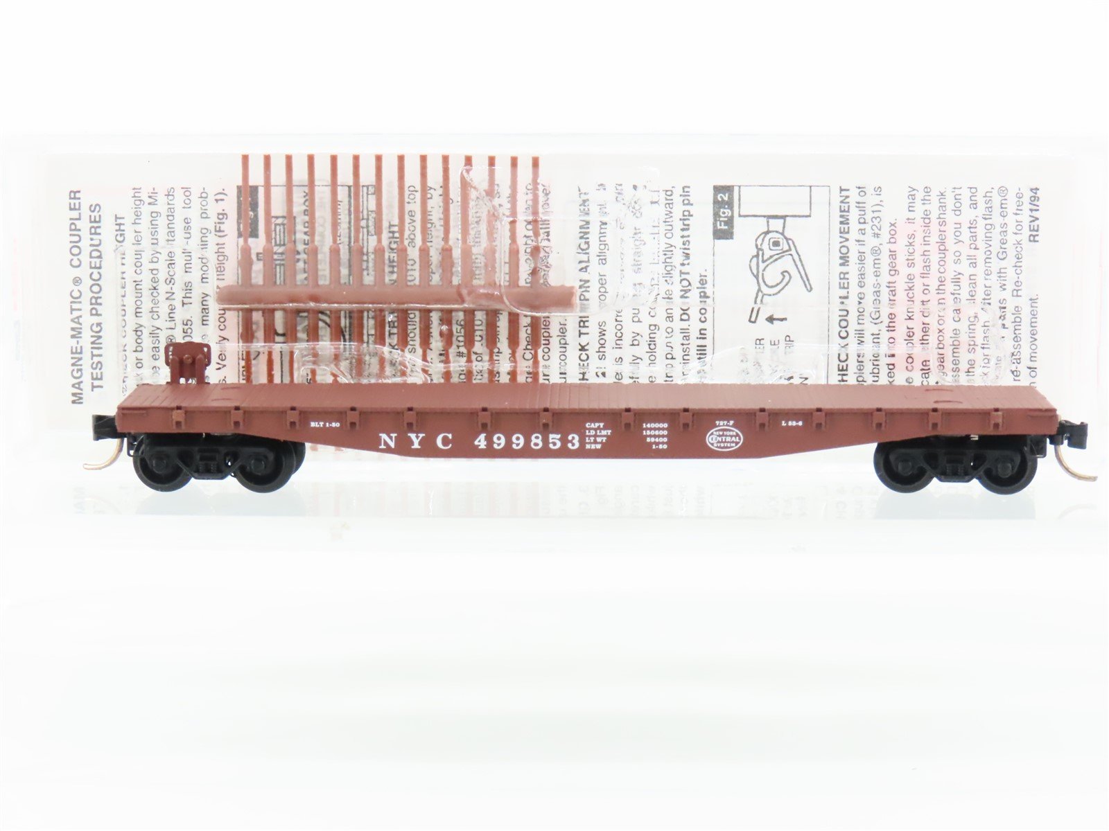 N Scale Micro-Trains MTL 45040 NYC New York Central 50' Flat Car #499853