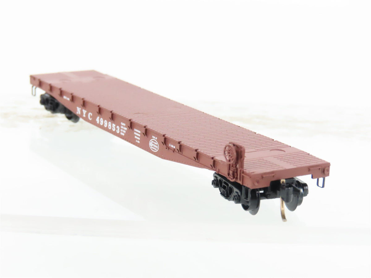 N Scale Micro-Trains MTL 45040 NYC New York Central 50&#39; Flat Car #499853