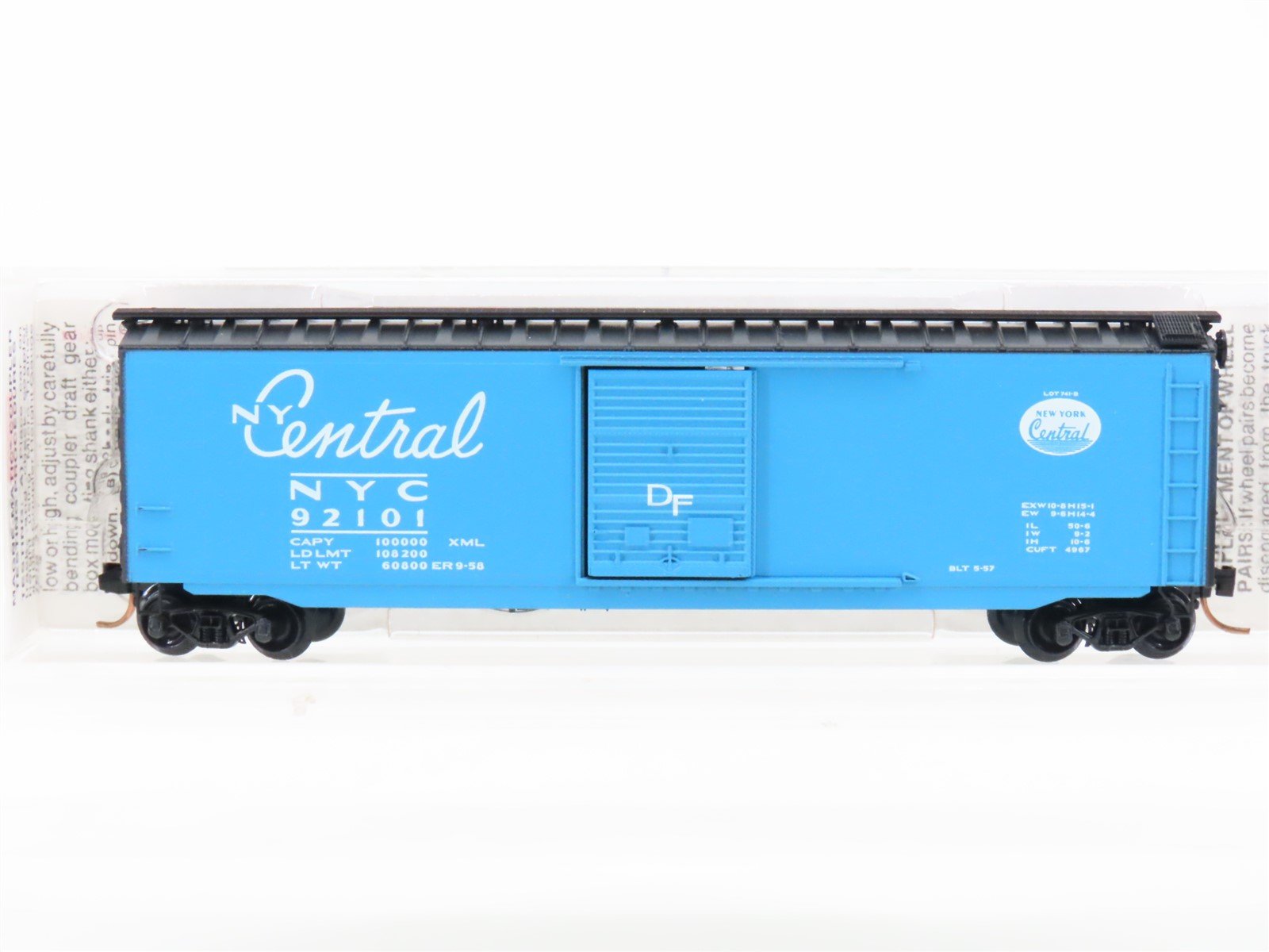 N Scale Micro-Trains MTL 31310 NYC New York Central 50' Box Car #92101