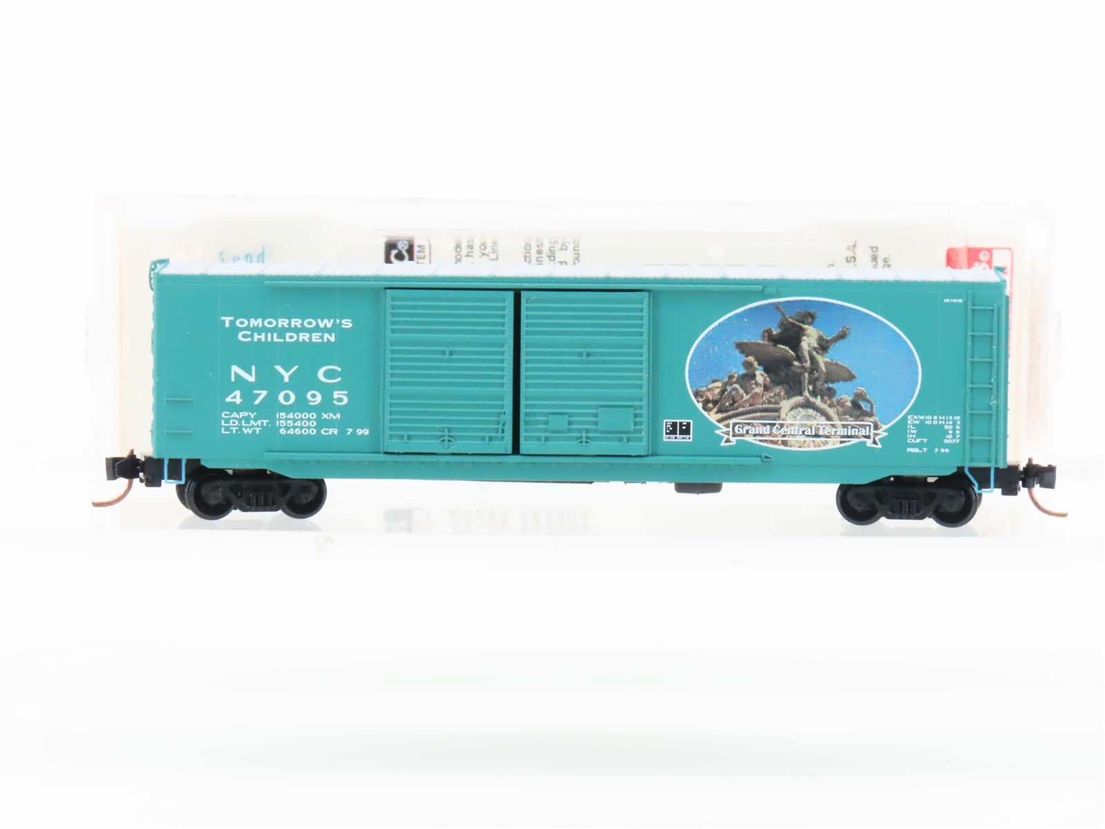 N Scale Micro-Trains MTL ESM 9801 NYC Tomorrow's Children 50' Box Car #47095