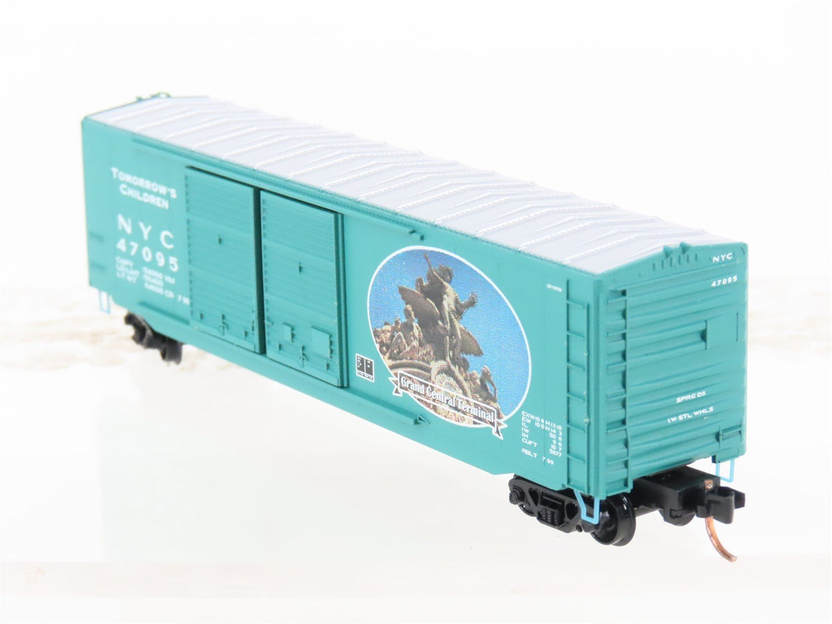 N Scale Micro-Trains MTL ESM 9801 NYC Tomorrow&#39;s Children 50&#39; Box Car #47095