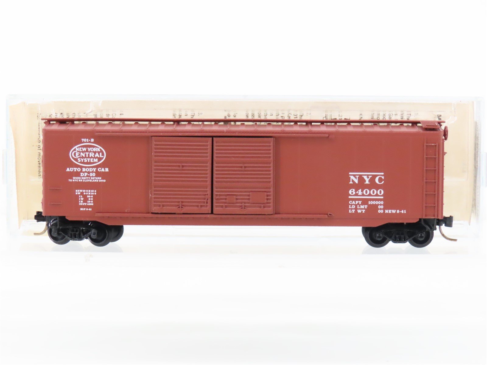 N Scale Kadee Micro-Trains MTL 34150 NYC New York Central 50' Box Car #64000