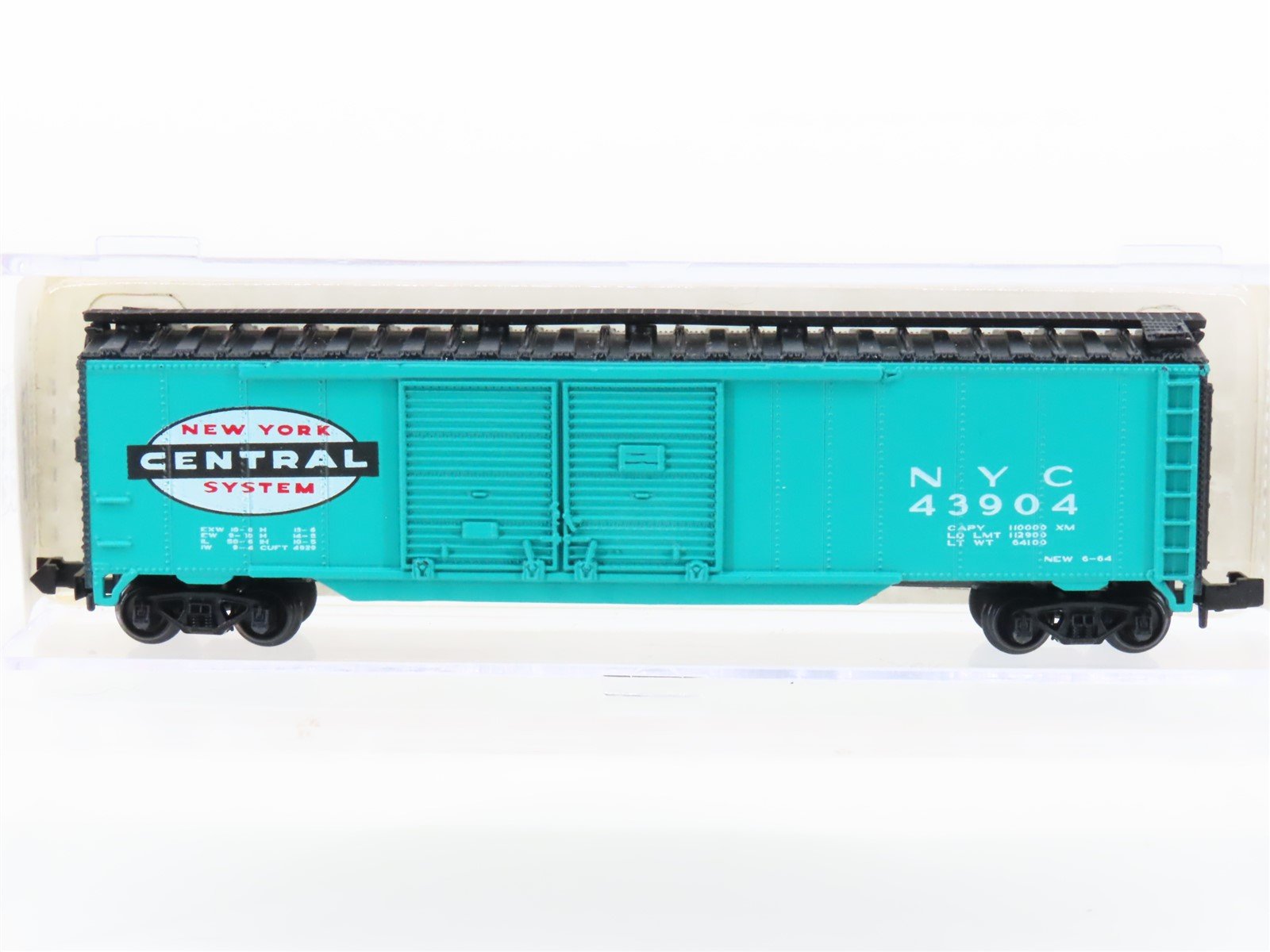 N Scale Atlas 3631 NYC New York Central 50' Double Door Box Car #43904