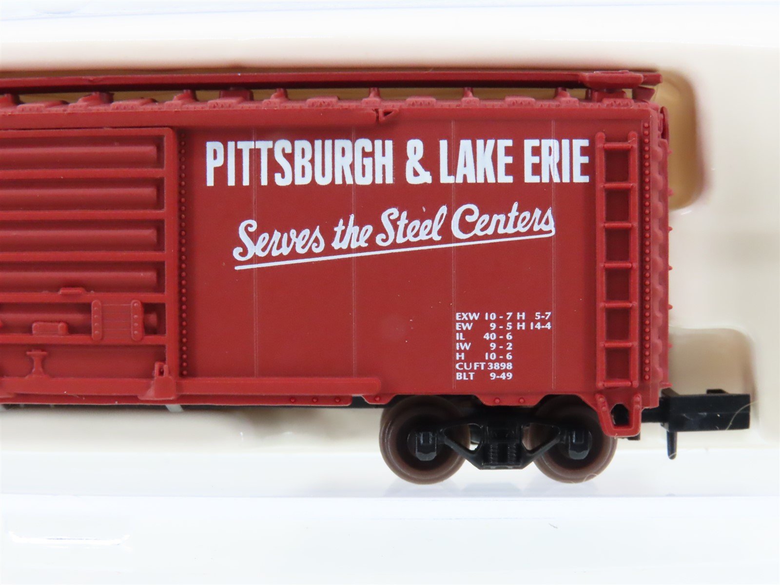 N Scale Atlas 34491 P&LE Pittsburgh & Lake Erie 40' Box Car #5425