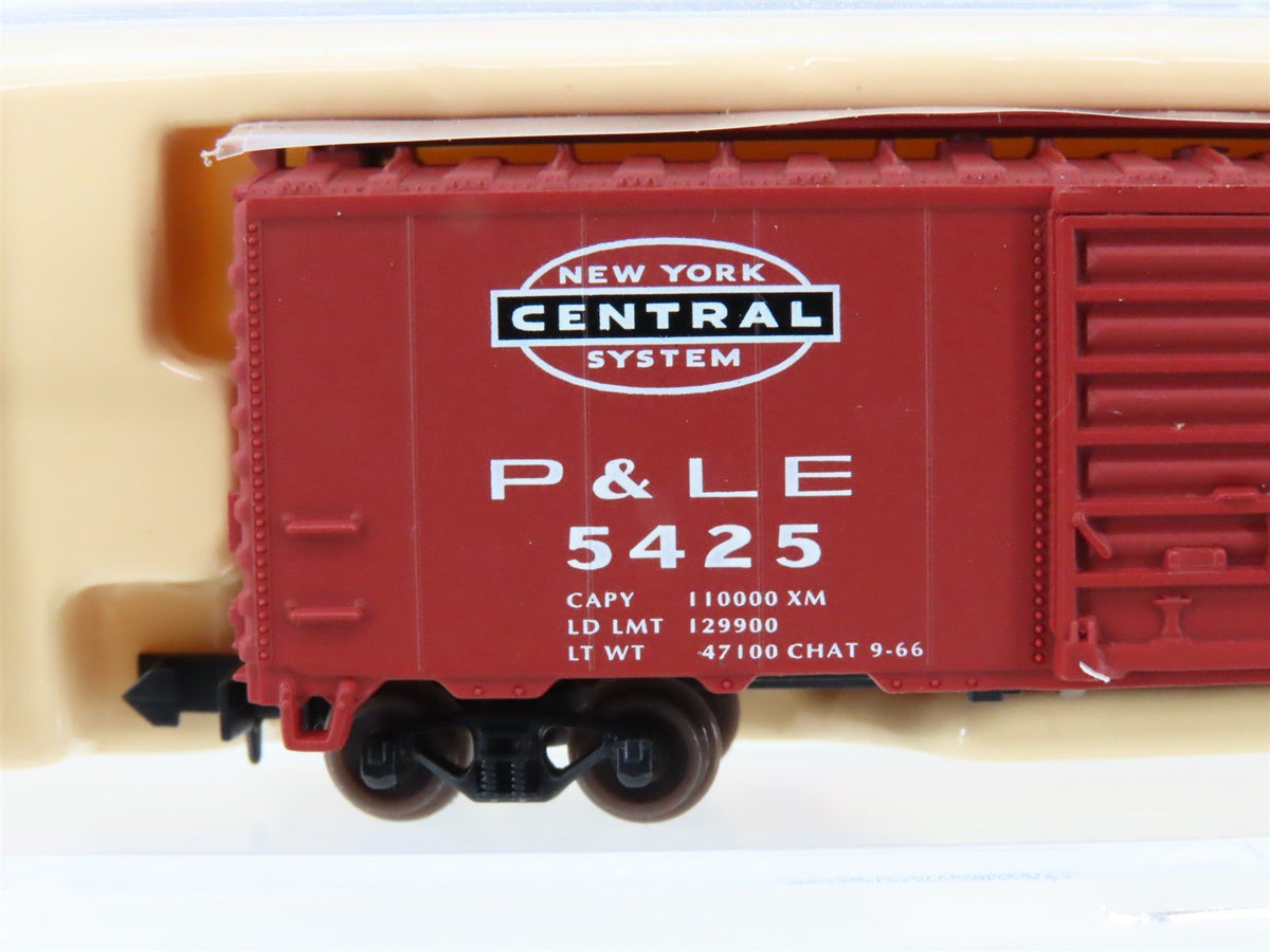 N Scale Atlas 34491 P&amp;LE Pittsburgh &amp; Lake Erie 40&#39; Single Door Box Car #5425