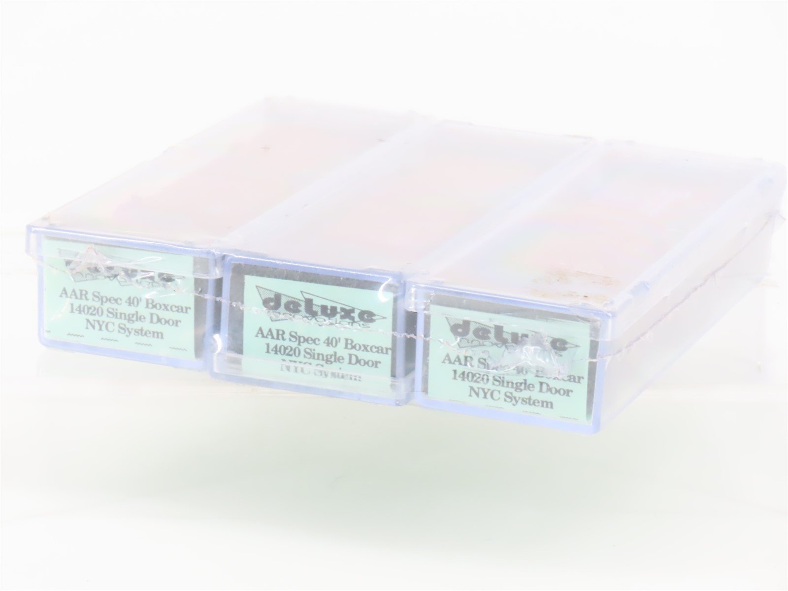 N Deluxe Innovations 14020 NYC P&LE New York Central 40' Box Car 3-Pack Sealed