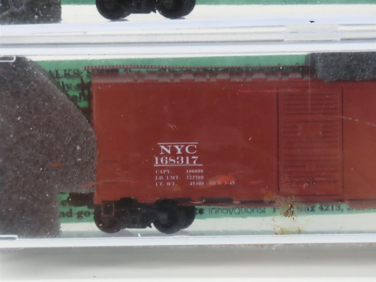 N Deluxe Innovations 14020 P&amp;LE NYC New York Central 40&#39; Box Car 2-Pack Sealed