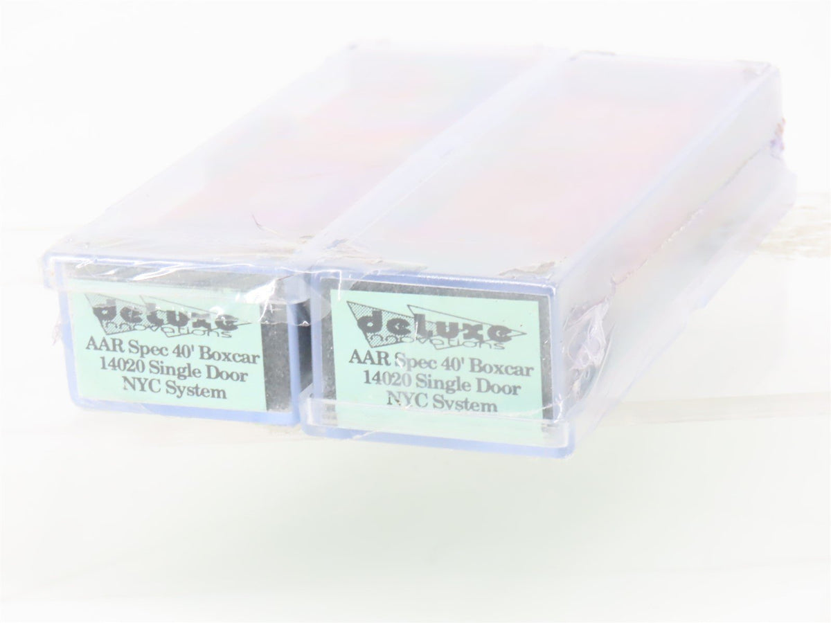 N Deluxe Innovations 14020 P&amp;LE NYC New York Central 40&#39; Box Car 2-Pack Sealed