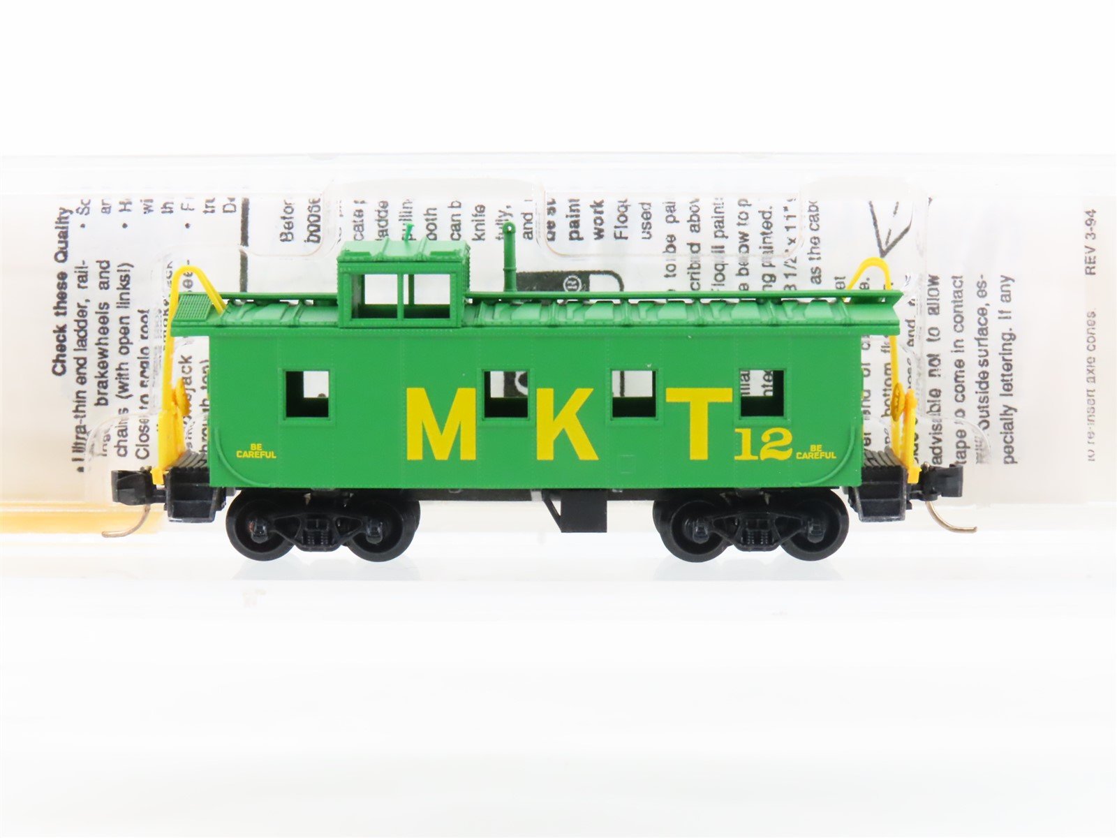 N Scale Micro-Trains MTL 100040 MKT Missouri Kansas Texas 36' Caboose #12