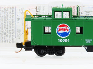N Scale Micro-Trains MTL 100080 Pepsi-Cola 36' Riveted Steel Side Caboose #10004
