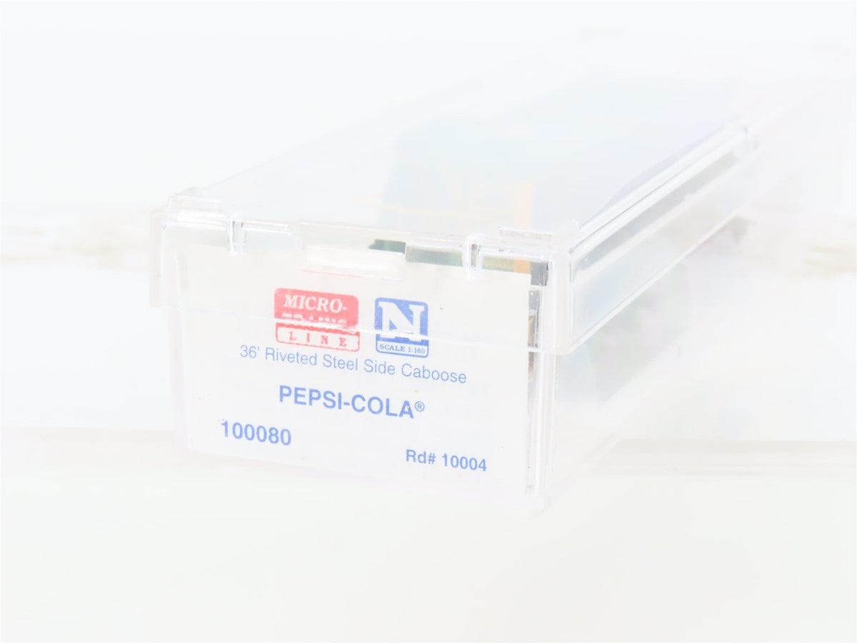 N Scale Micro-Trains MTL 100080 Pepsi-Cola 36&#39; Riveted Steel Side Caboose #10004