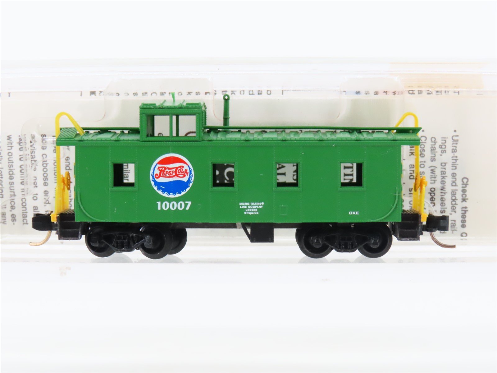 N Scale Micro-Trains MTL 100080 Pepsi-Cola 36' Riveted Steel Side Caboose #10007