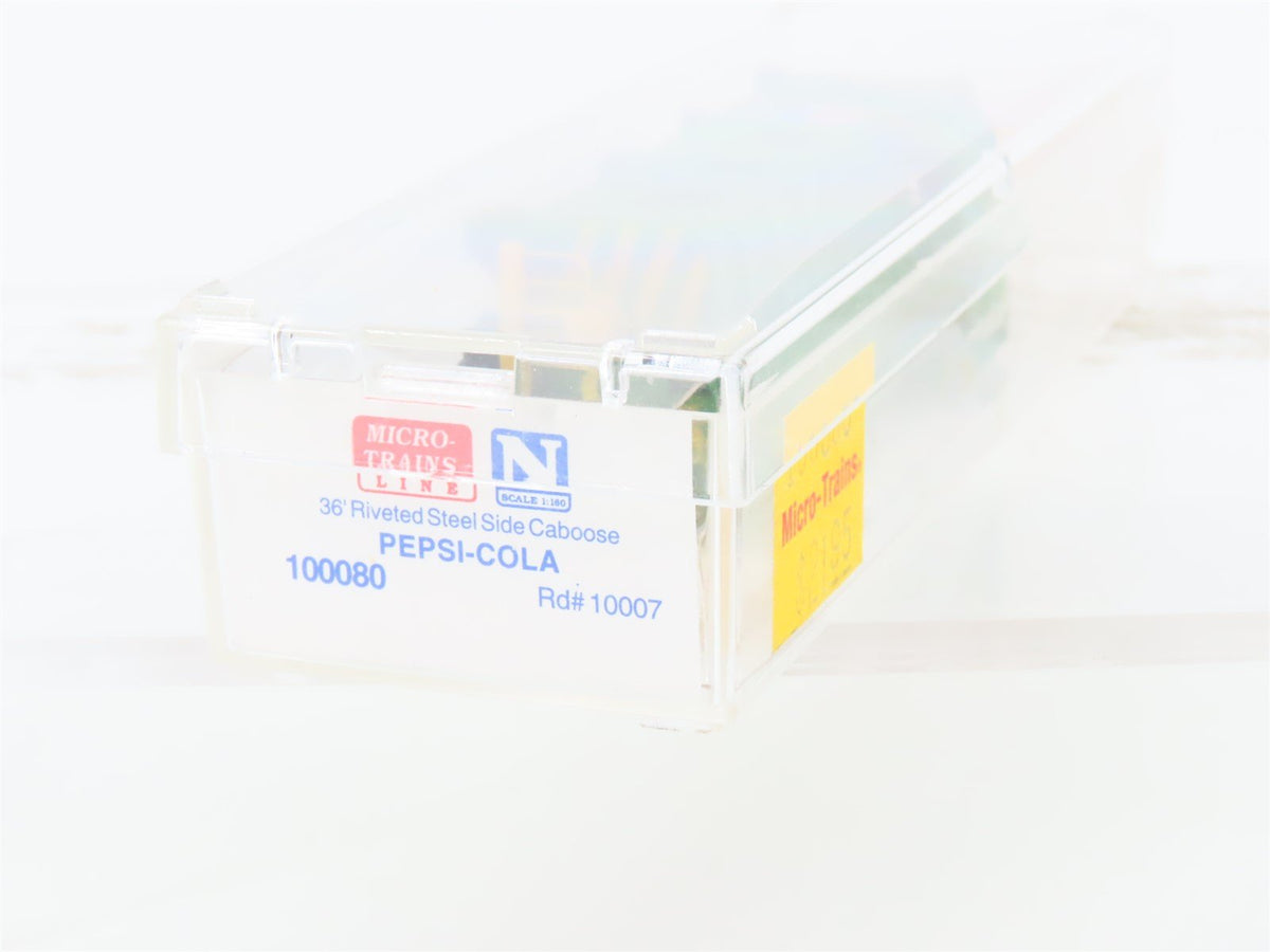 N Scale Micro-Trains MTL 100080 Pepsi-Cola 36&#39; Riveted Steel Side Caboose #10007