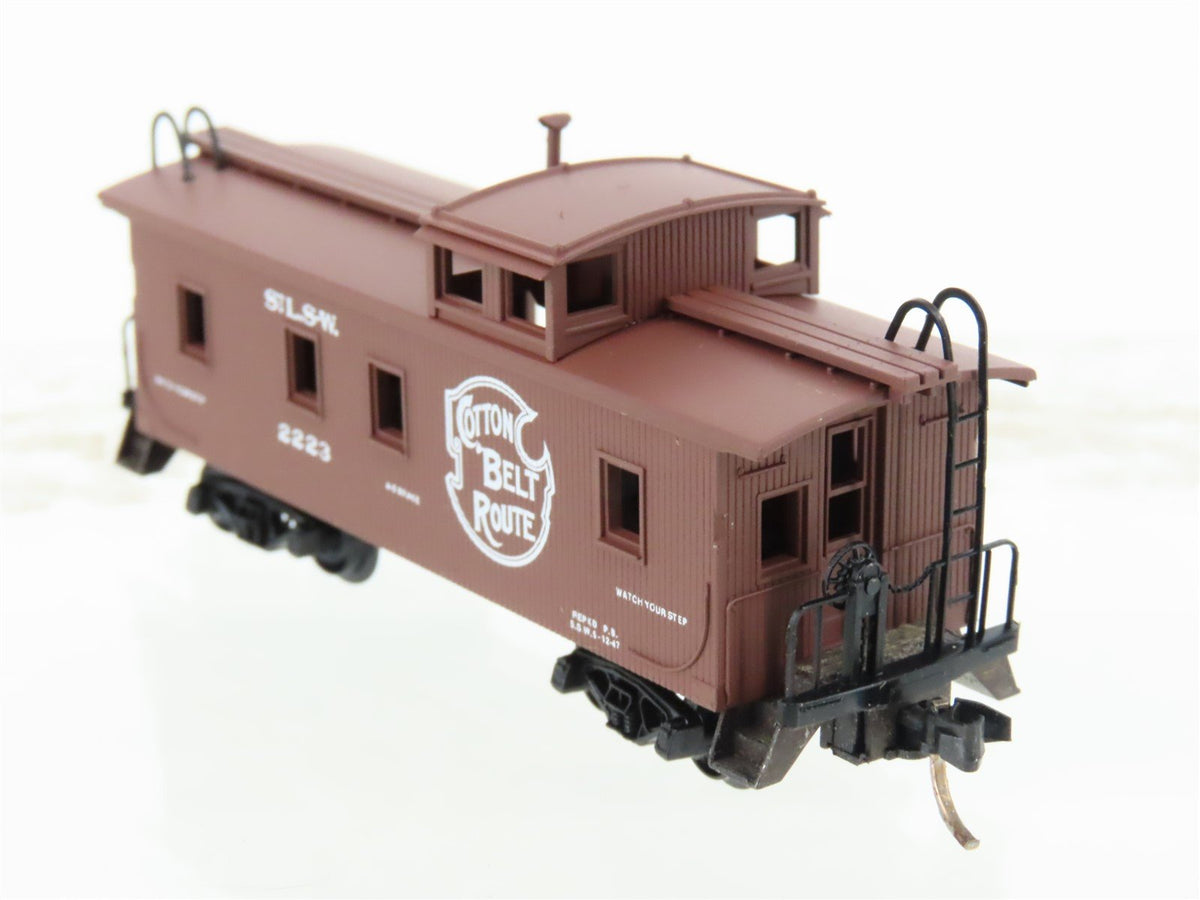 N Scale Micro-Trains MTL 51170 StLSW Cotton Belt Route 34&#39; Caboose #2223