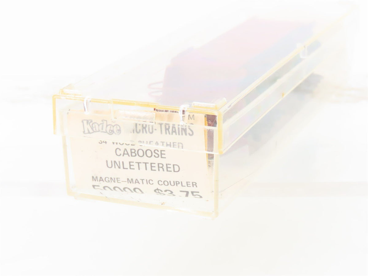 N Scale Kadee Micro-Trains MTL 50000 Unlettered 34&#39; Caboose