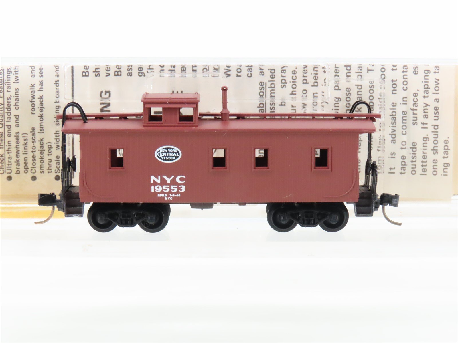 N Scale Kadee Micro-Trains MTL 50060 NYC New York Central 34' Caboose #19553