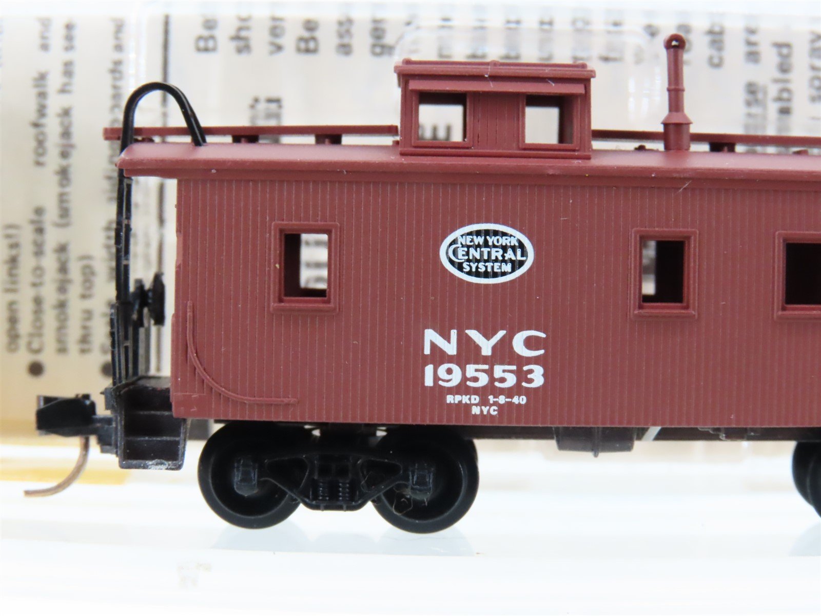 N Scale Kadee Micro-Trains MTL 50060 NYC New York Central 34' Caboose #19553