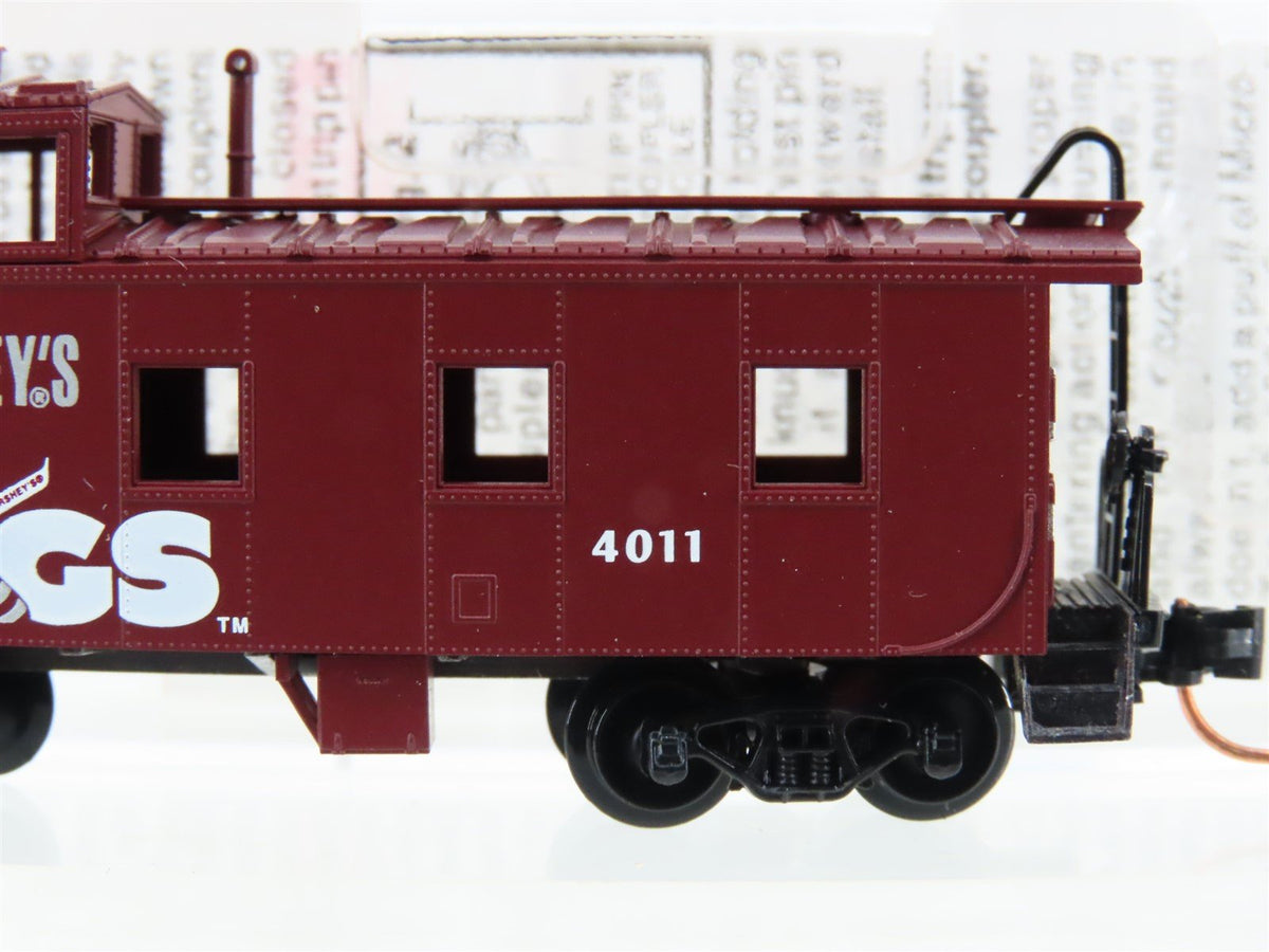 N Scale Micro-Trains MTL 100120 Hershey&#39;s Hugs Caboose #4011