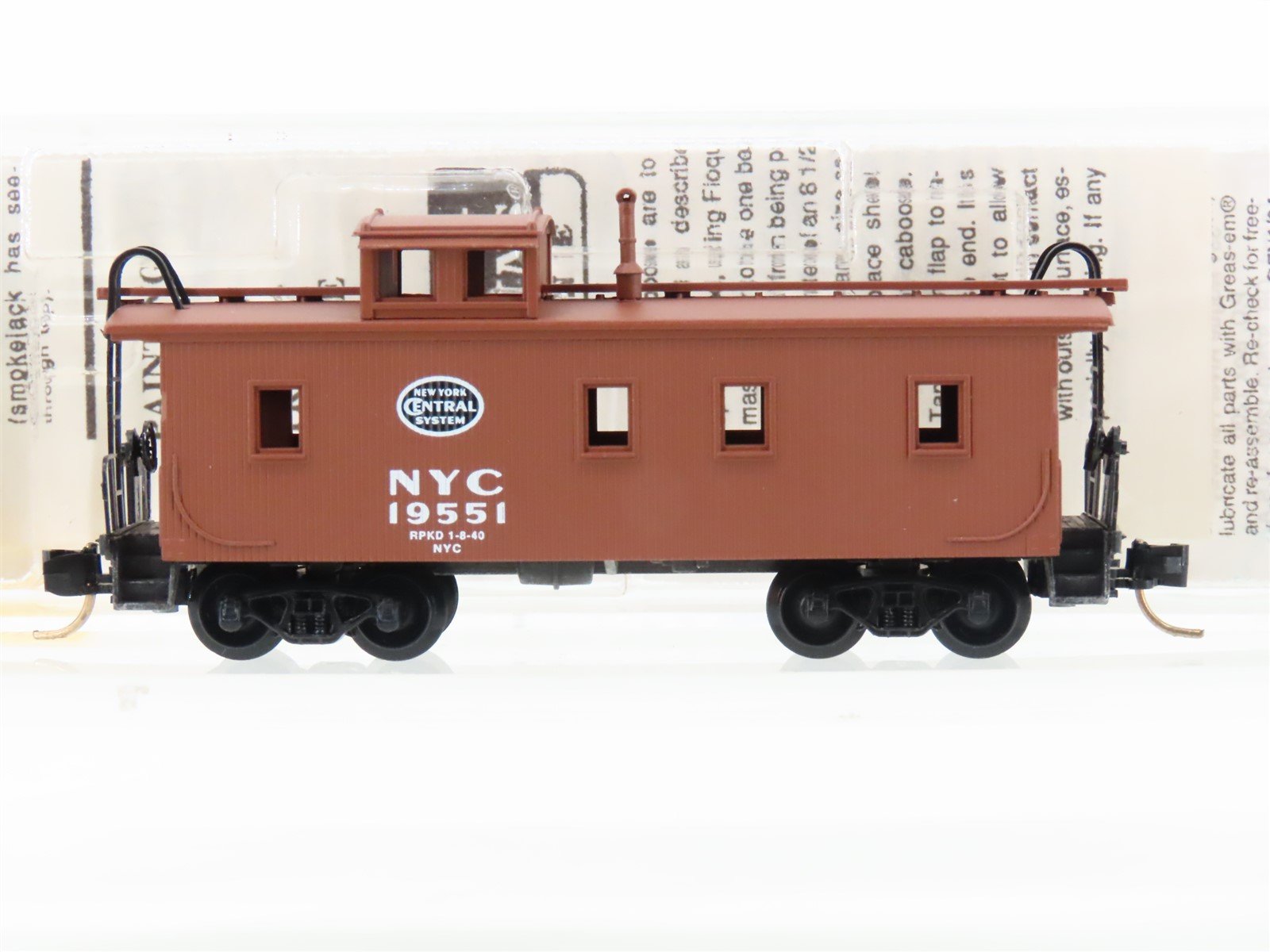N Scale Micro-Trains MTL 51080 NYC New York Central 34' Caboose #19551