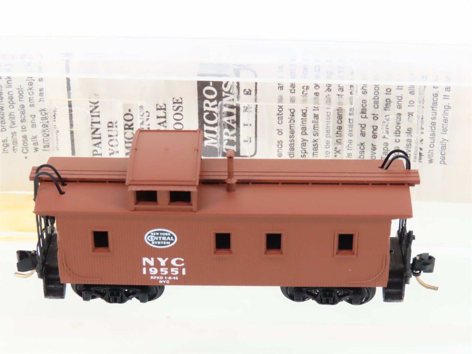 N Scale Micro-Trains MTL 51080 NYC New York Central 34' Caboose #19551