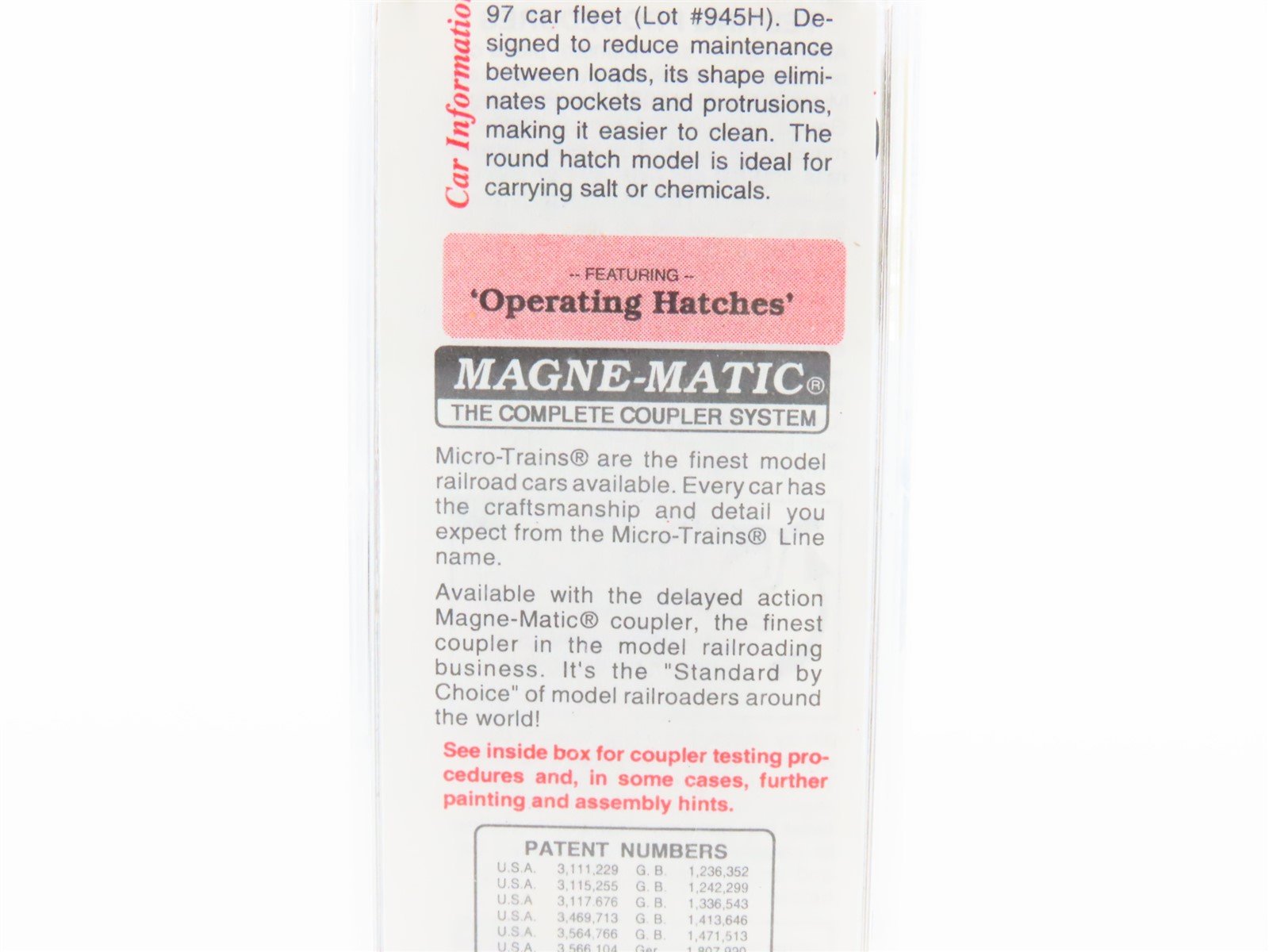 N Scale Micro-Trains MTL 93030 NYC New York Central 3-Bay Covered Hopper #93030