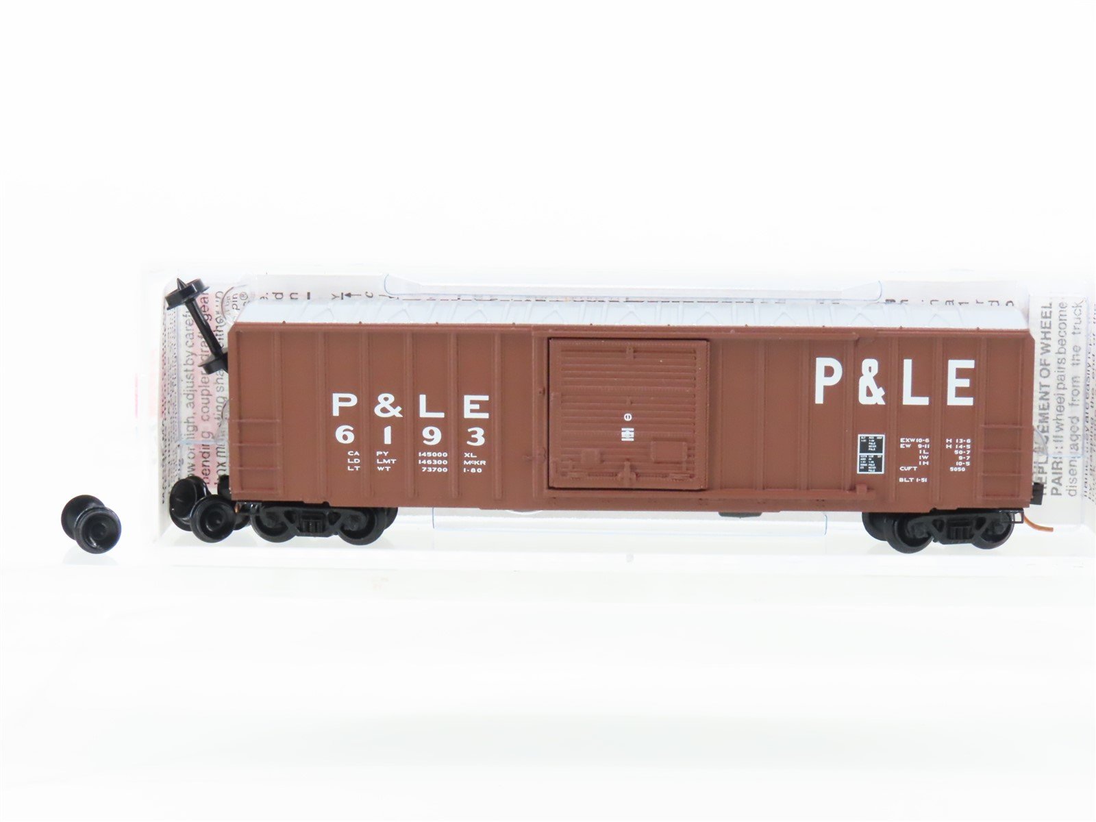 N Scale Micro-Trains MTL 25290 P&LE Pittsburgh & Lake Erie 50' Box Car #6193