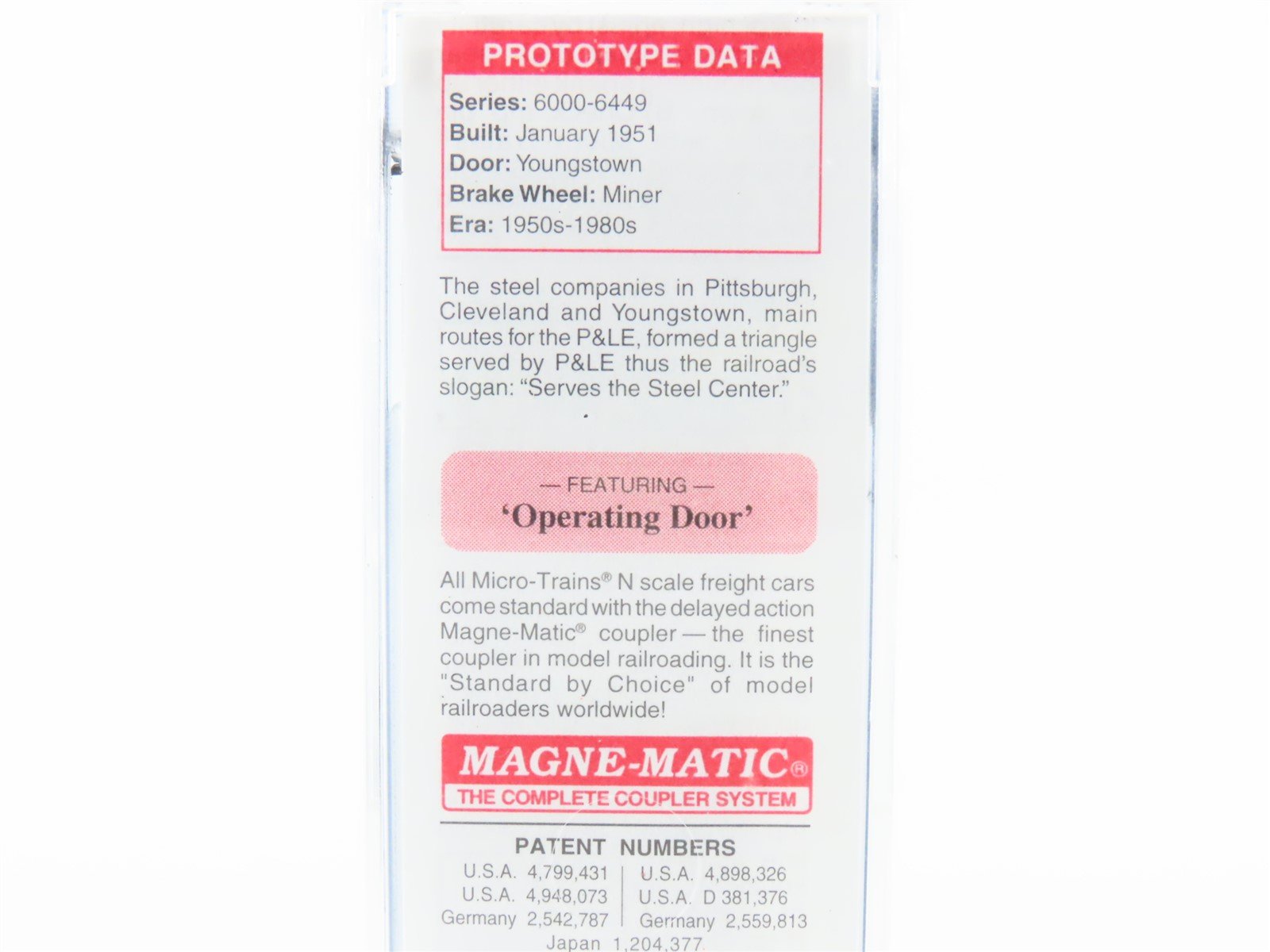 N Scale Micro-Trains MTL 25290 P&LE Pittsburgh & Lake Erie 50' Box Car #6193