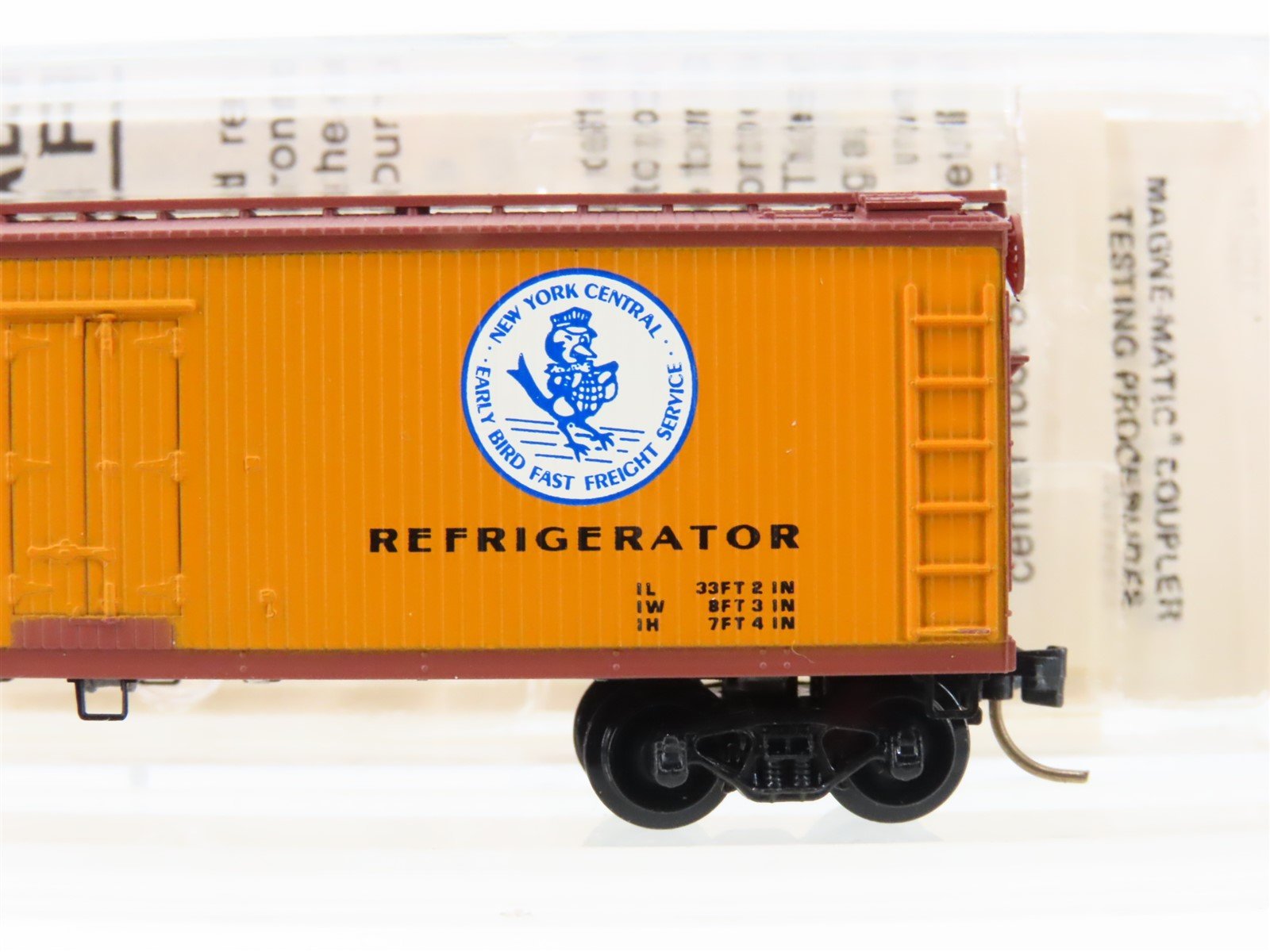 N Scale Kadee Micro-Trains MTL 47190 MDT NYC Early Bird 40' Reefer #11285