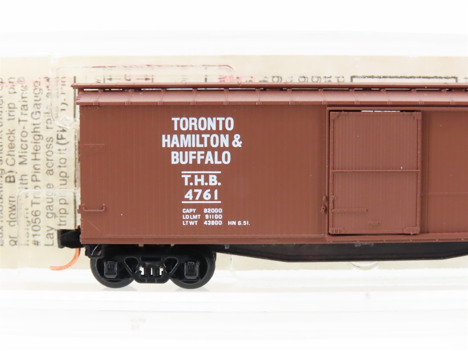 N Scale Micro-Trains MTL 39220 THB Toronto Hamilton & Buffalo 40' Box Car #4761