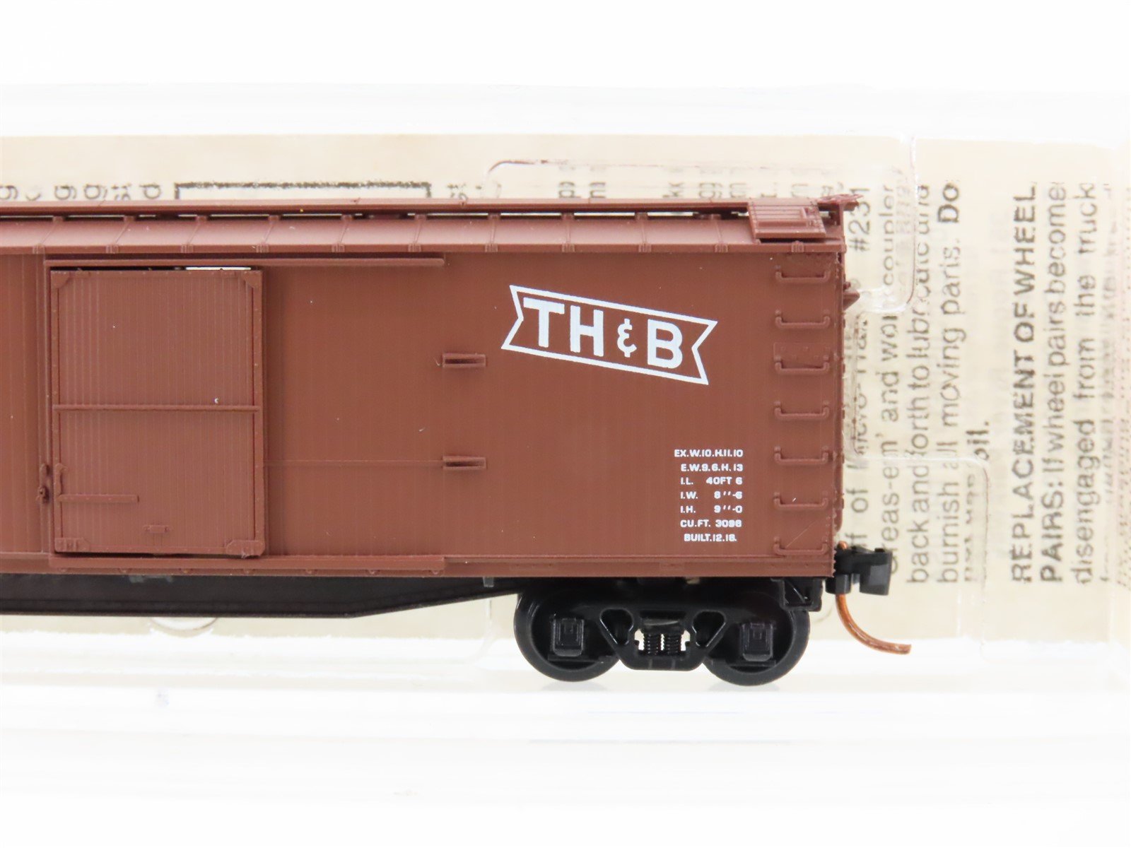 N Scale Micro-Trains MTL 39220 THB Toronto Hamilton & Buffalo 40' Box Car #4761