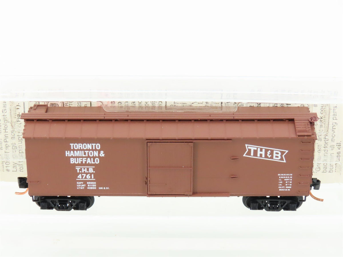 N Scale Micro-Trains MTL 39220 THB Toronto Hamilton &amp; Buffalo 40&#39; Box Car #4761