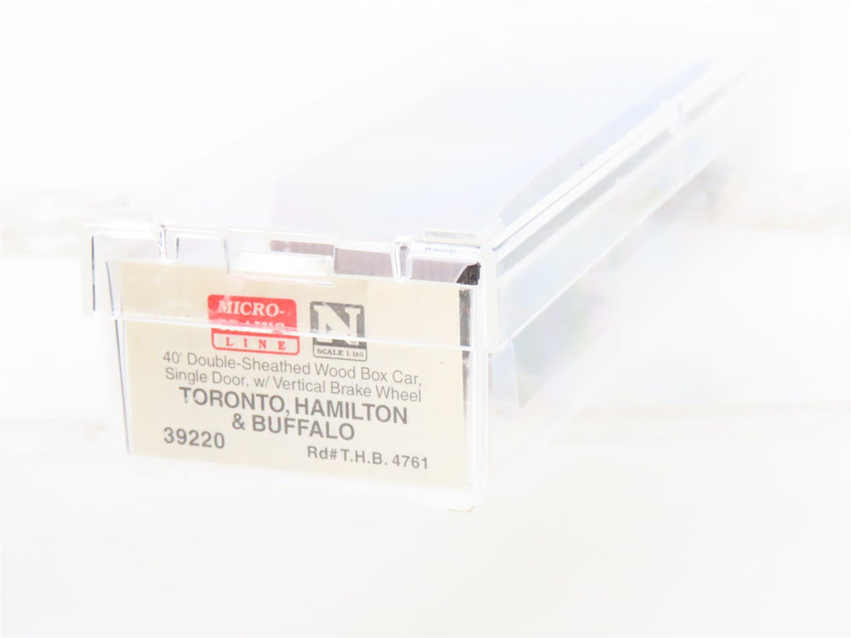 N Scale Micro-Trains MTL 39220 THB Toronto Hamilton &amp; Buffalo 40&#39; Box Car #4761
