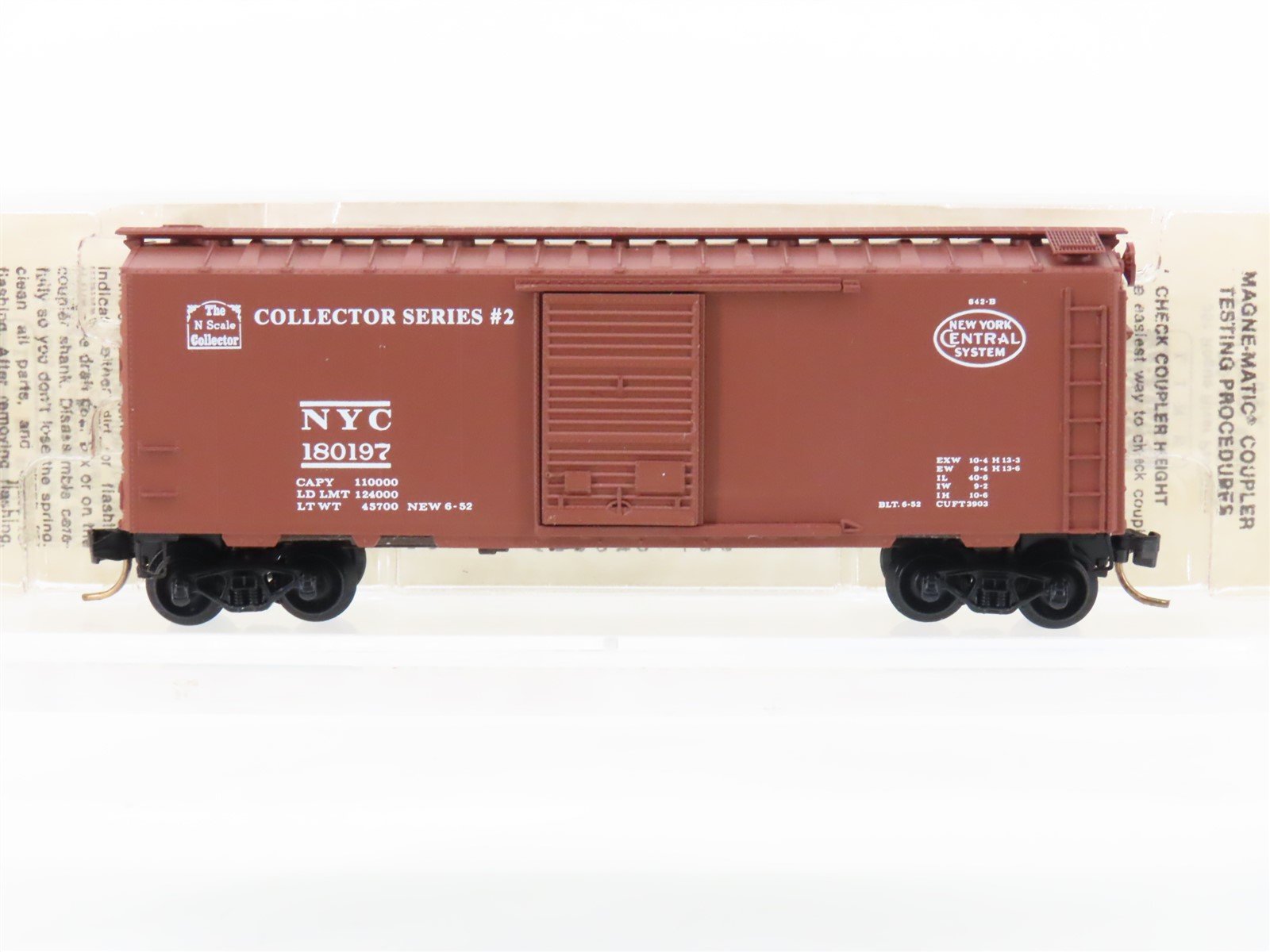 N Scale Micro-Trains MTL NSC NYC New York Central Single Door Box Car #180197