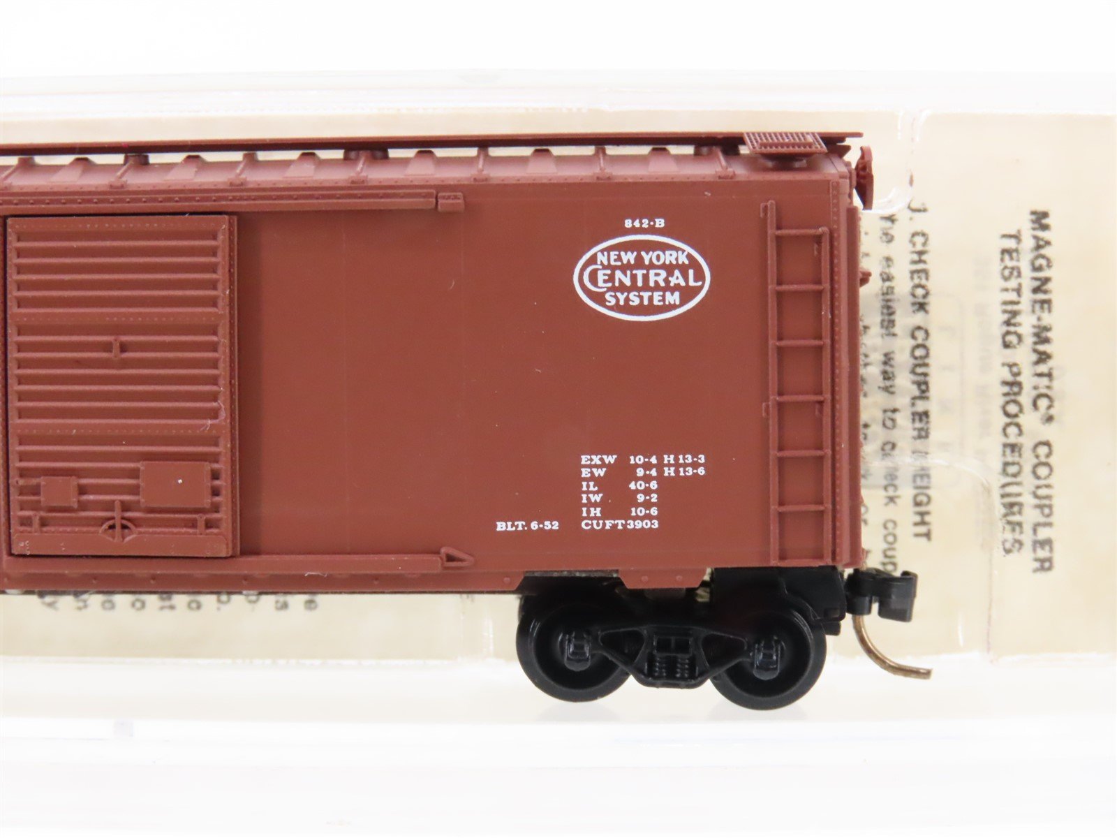 N Scale Micro-Trains MTL NSC NYC New York Central Single Door Box Car #180197