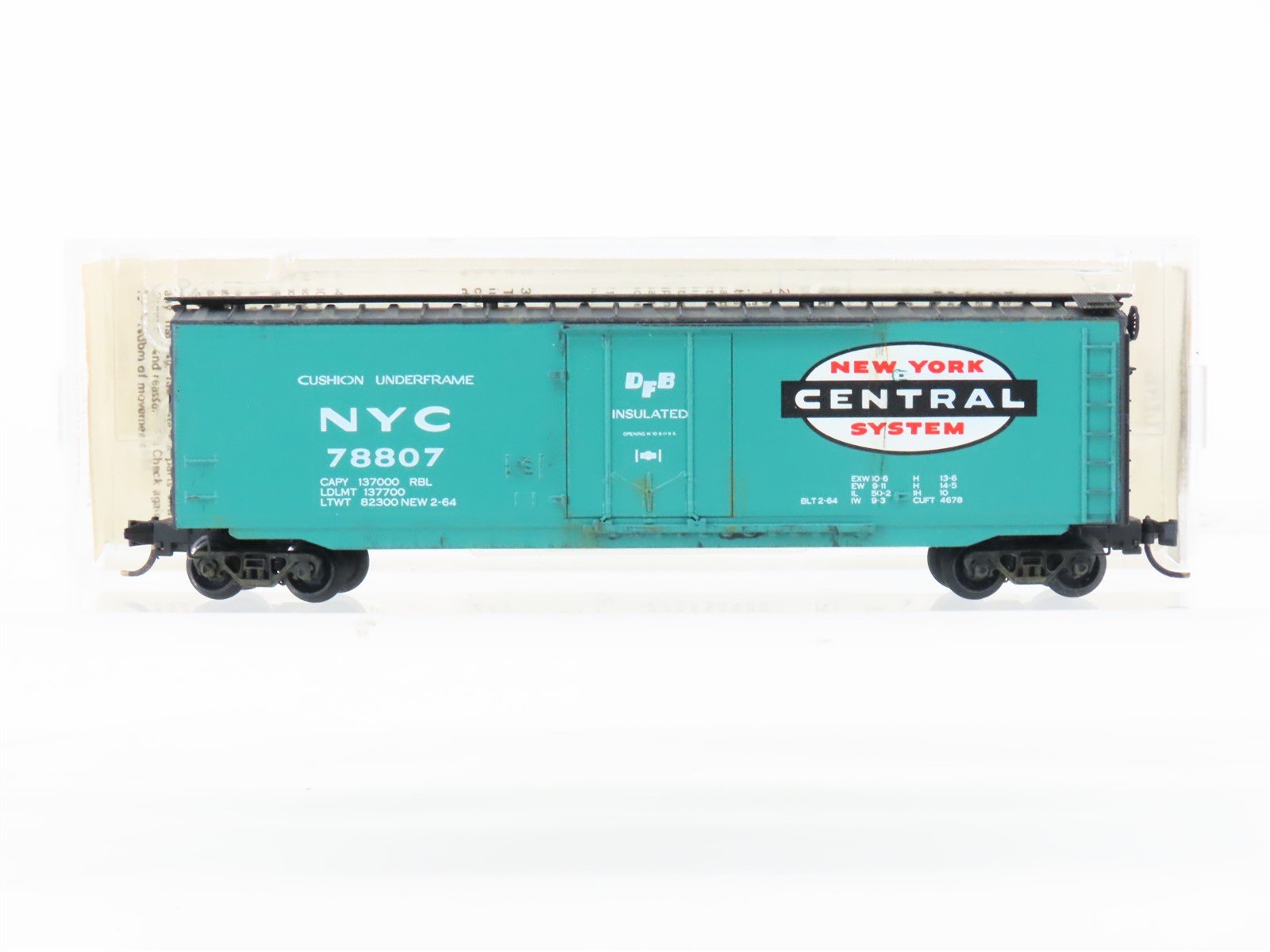 N Kadee Micro-Trains 32250 NYC New York Central Box Car #78807 Custom Weathered