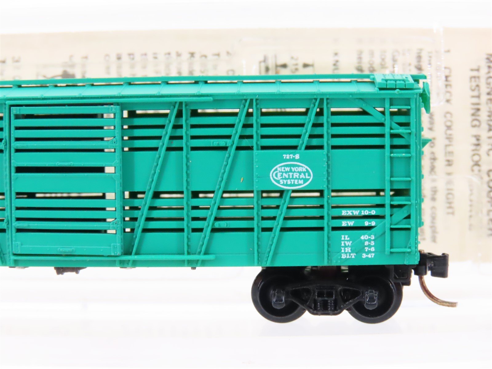 N Scale Kadee Micro-Trains MTL 35040 NYC New York Central 40' Stock Car #28463