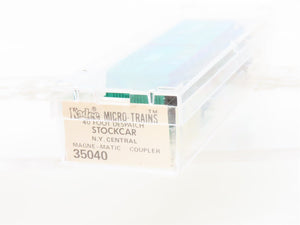N Scale Kadee Micro-Trains MTL 35040 NYC New York Central 40' Stock Car #28463