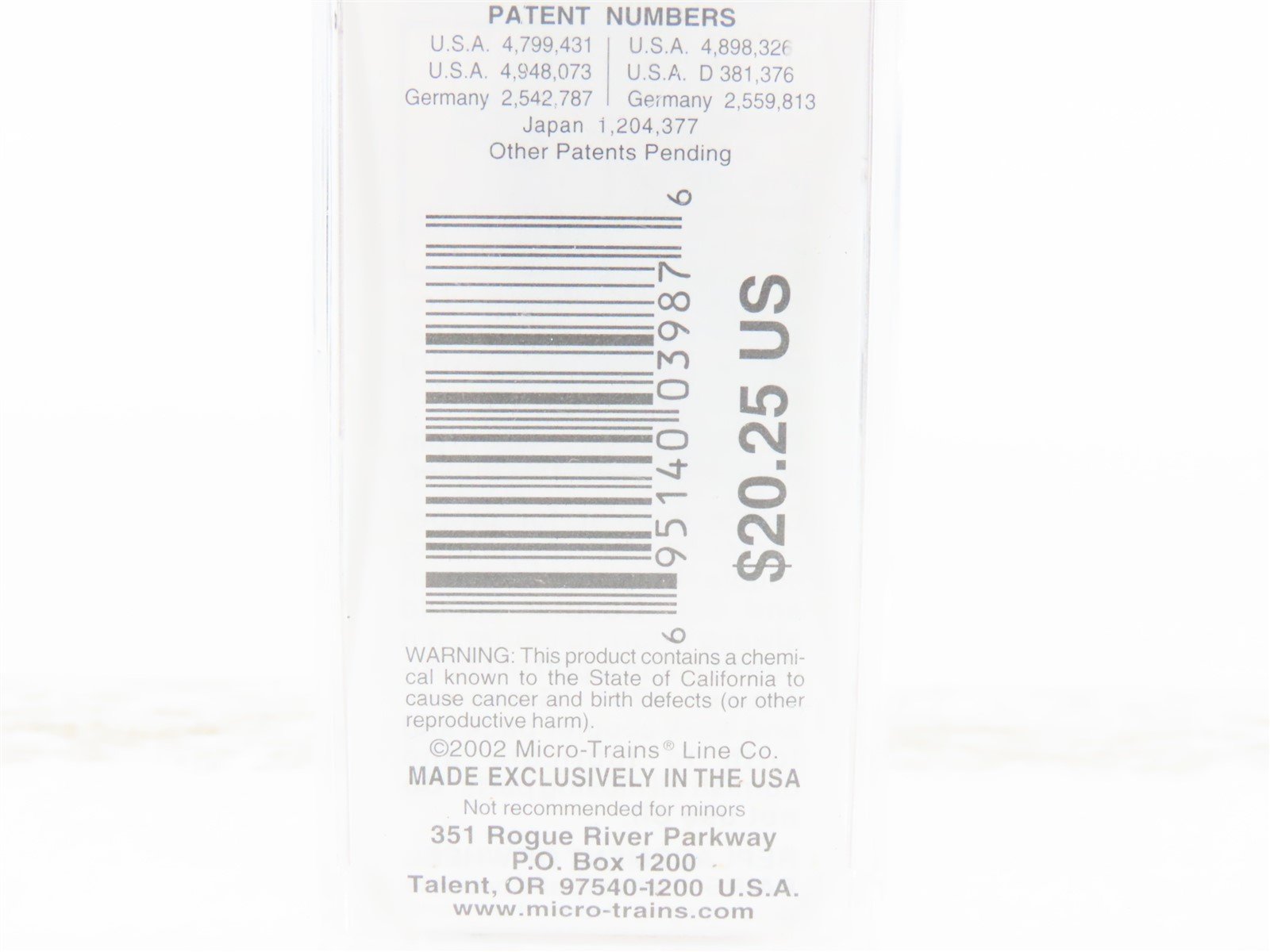 N Scale Micro-Trains MTL 51080 NYC New York Central System 34' Caboose #19559