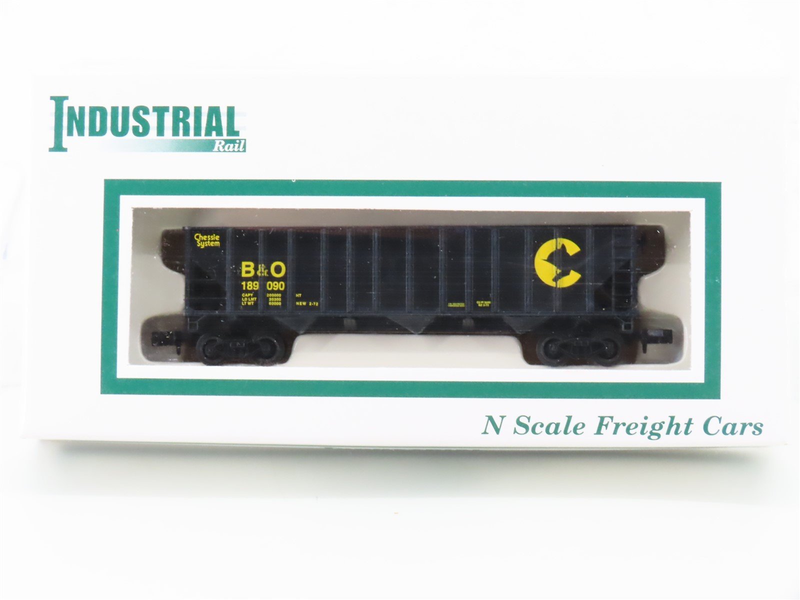 N Scale Industrial Rail 7793 B&O Chessie System 3-Bay Open Hopper #189090