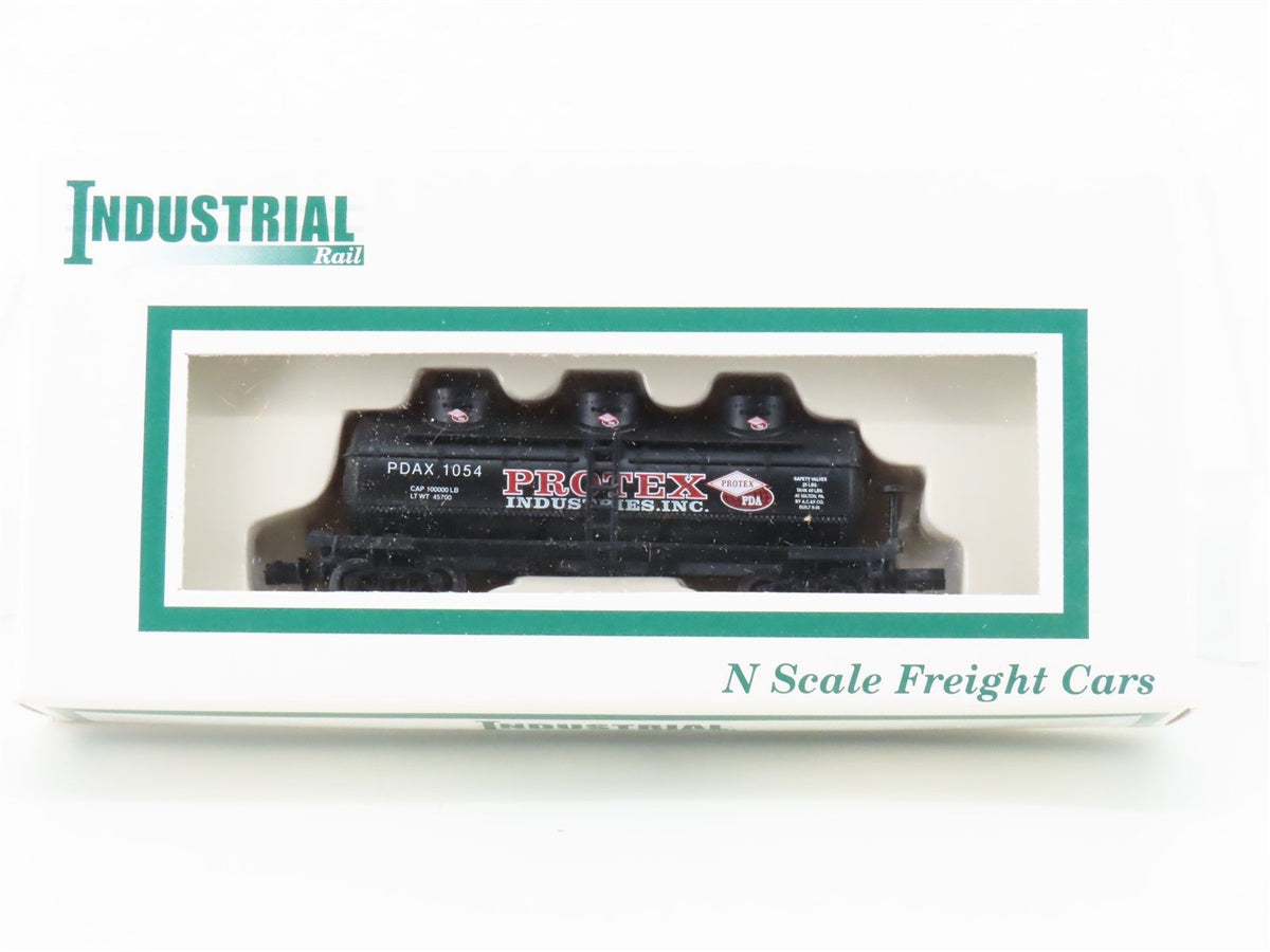 N Scale Industrial Rail #7793 PDAX Protex Industries 3-Dome Tank Car #1054